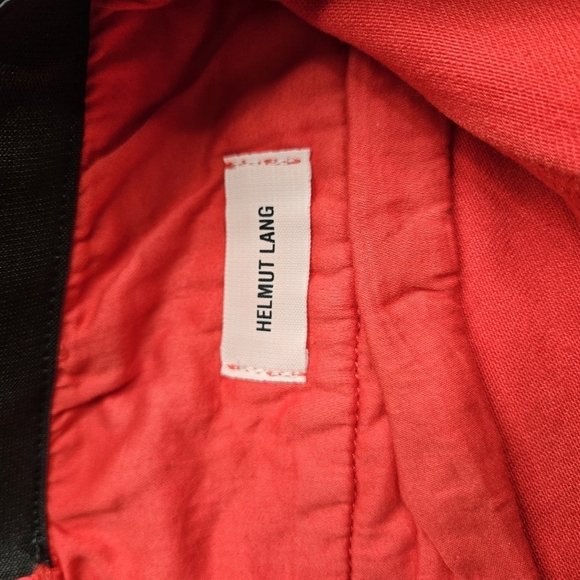 Helmut Lang Waxed Denim Jegging Red Size 28 - Picture 13 of 14